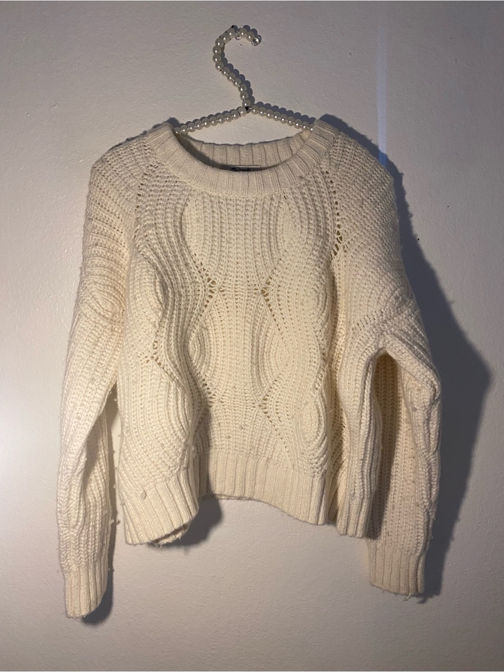 Madewell women’s size small cream gorgeous sweater